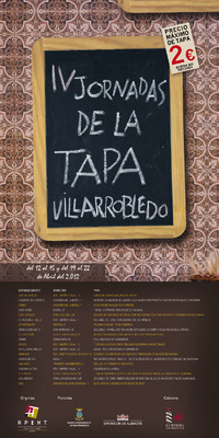 Cartel IV Jornadas de la Tapa de Villarrobledo